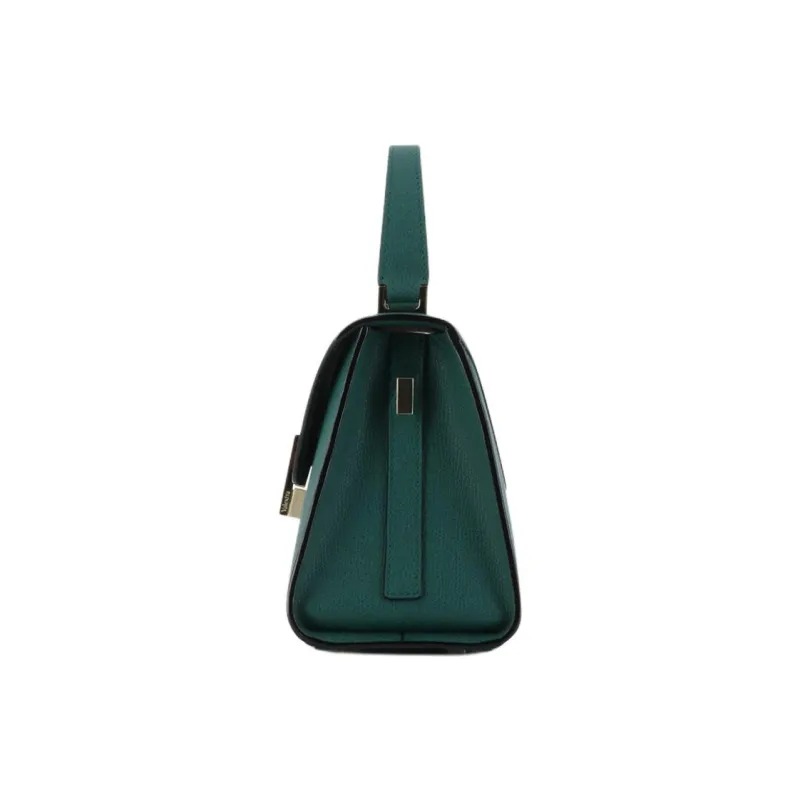 Valextra Iside Calfskin One Shoulder Handbag Mini Women's Green-2