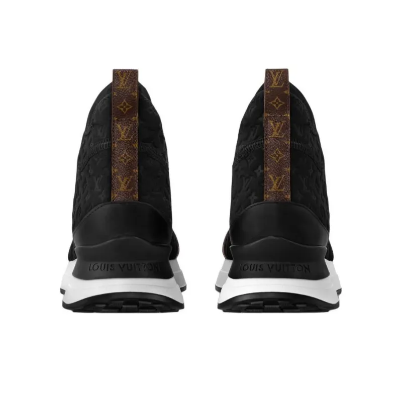 LOUIS VUITTON Neo Run Away High Top Casual Shoes Unisex Black-4