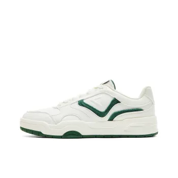 PEAK State Pole Anti Slip Wear Resistant Low Top Skateboard Shoes Men's White Green