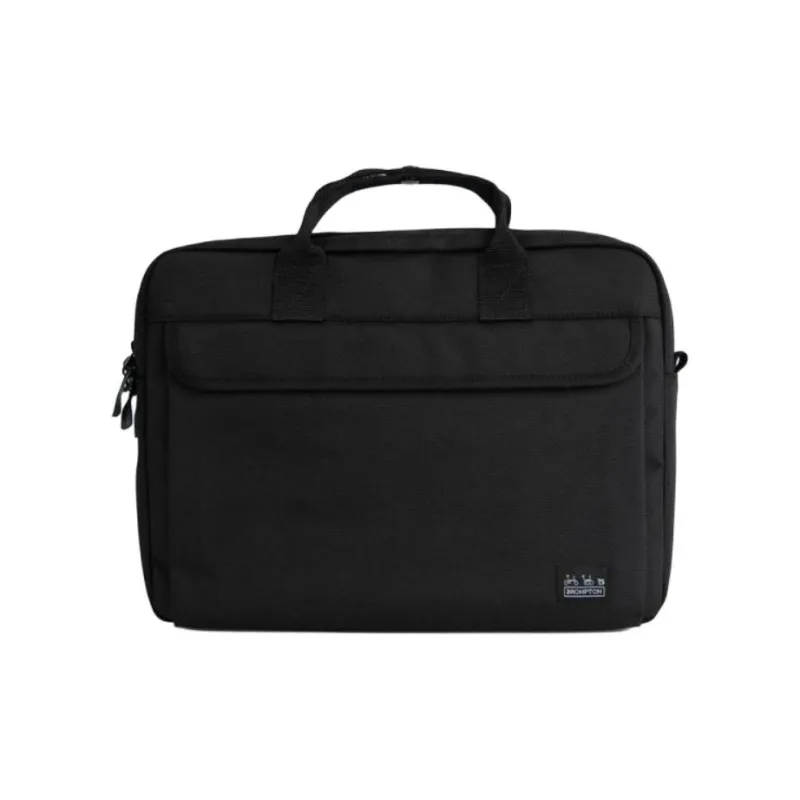 BROMPTON Nylon One Shoulder Crossbody Portable Briefcases Regular Unisex Black-0