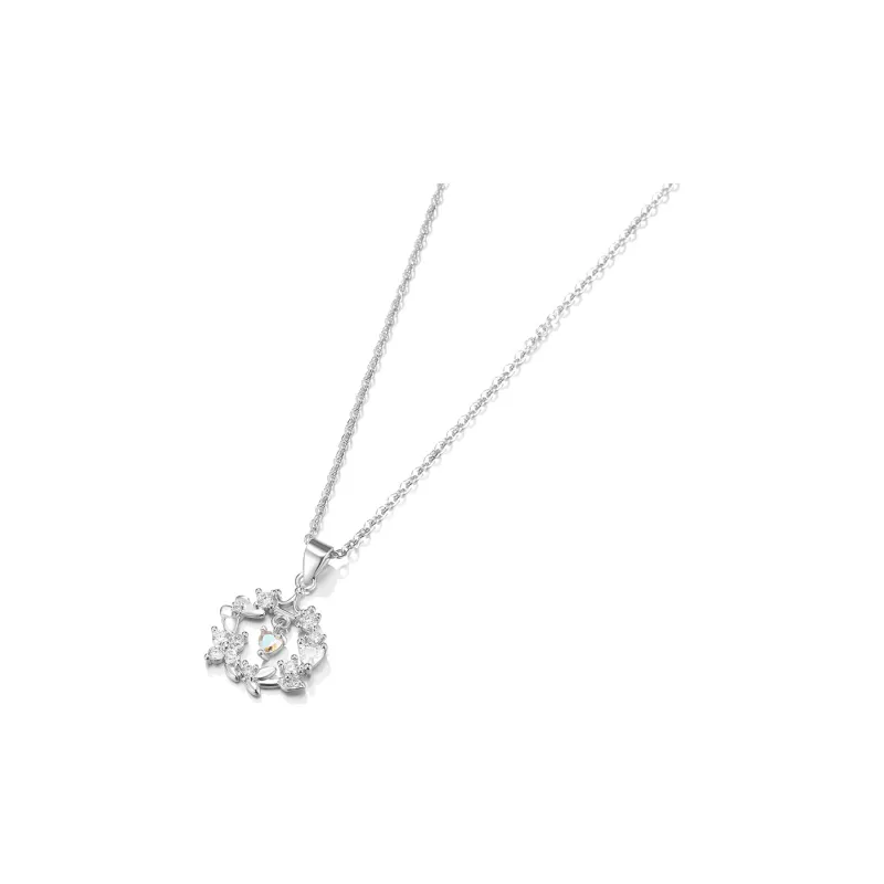 Clect Synthetic Cubic Zirconia Necklaces Women's-1