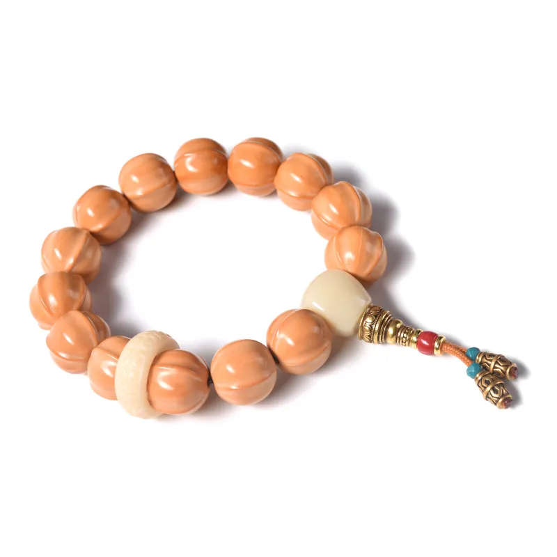 Abby's Wonderland Monkey Head Walnut Bracelets Unisex-1