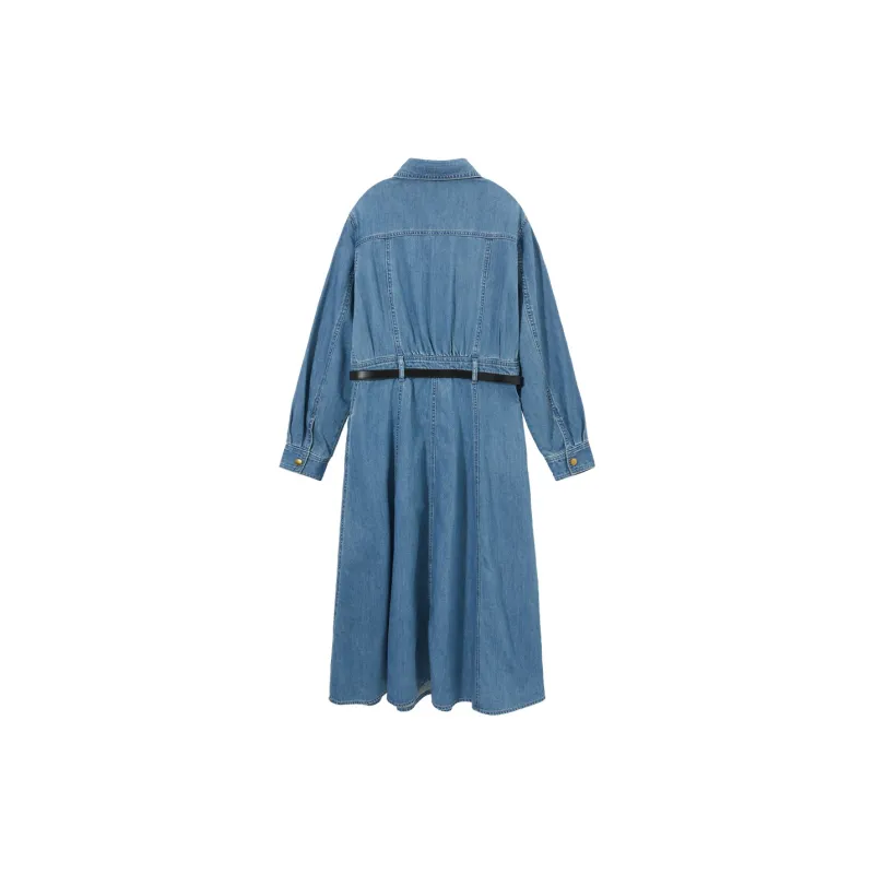 Hotwind Long Sleeved Dresses Women's Dark Blue-1