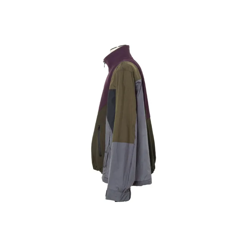 Sacai Matelasse Twill Mix Zipped Jacket-2