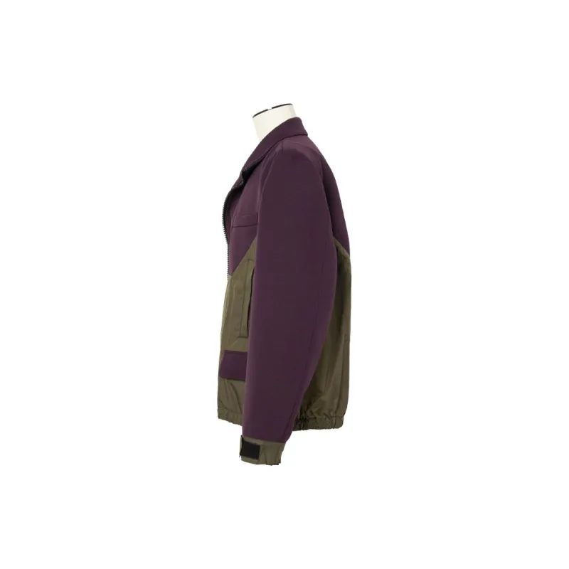 Sacai SS25 Jackets Men Purple/Khaki-2
