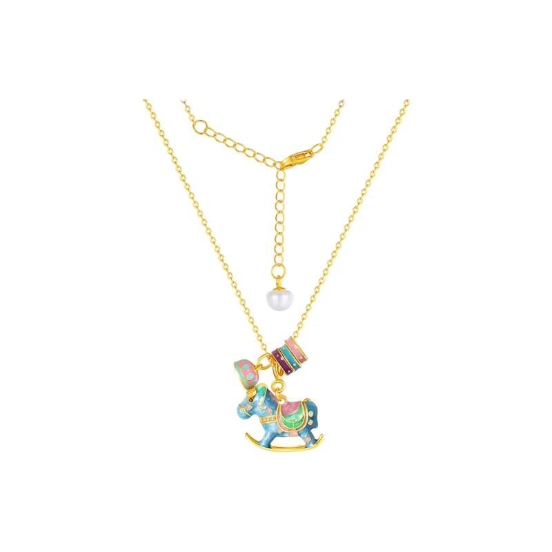 CHOW TAI SENG S925 Silver Necklaces Women's-0