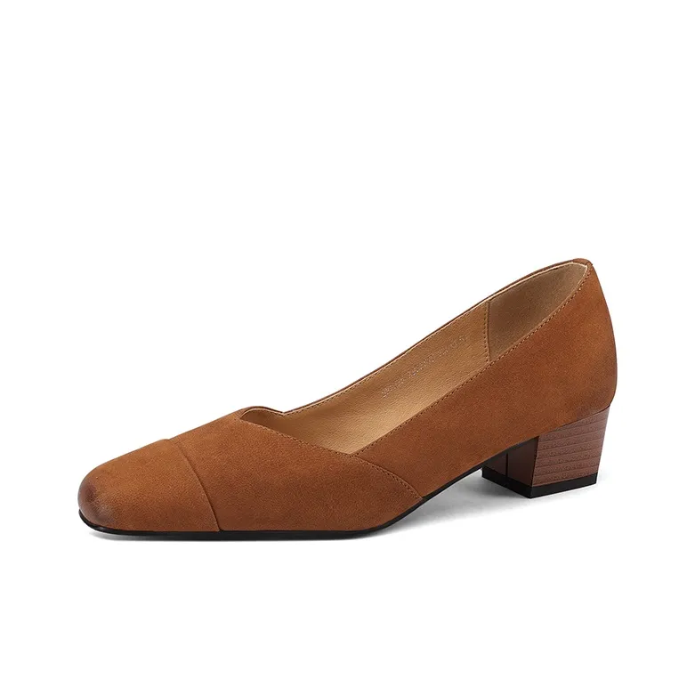 XICUNMINGWU High Heels Women's Black/Caramel-1