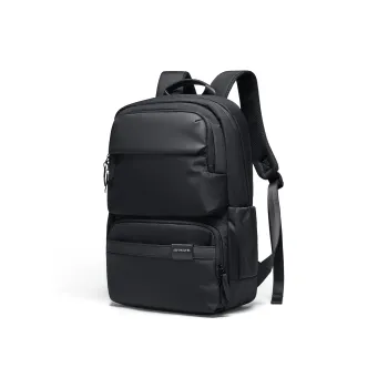 SEPTWOLVES Fabric Backpack Laptop Bag For Students, Abrasion Resistant And Water Repellent, QPL Regular Unisex Black