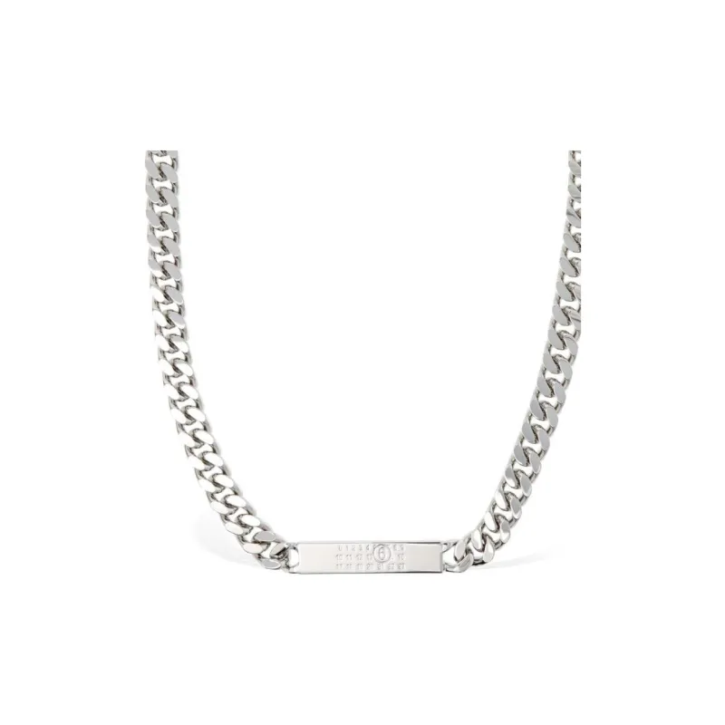 MM6 Maison Margiela Brass Necklaces Men's Silver-0