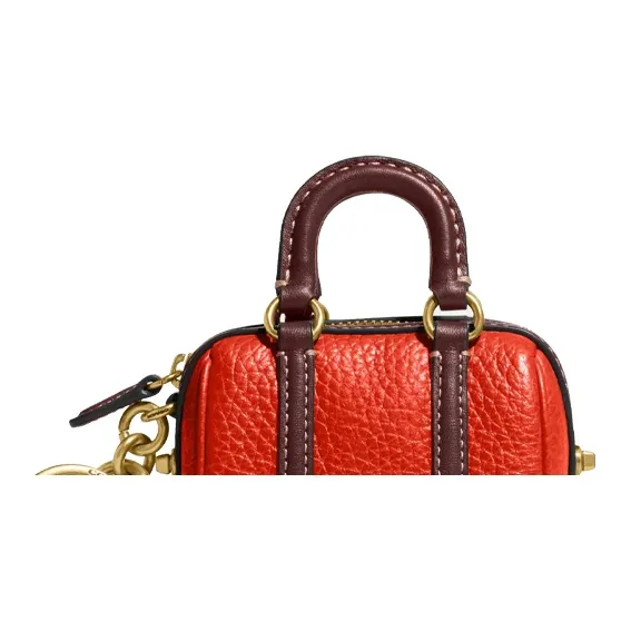 COACH Leather Bag Accessory Mini Women's Red-1