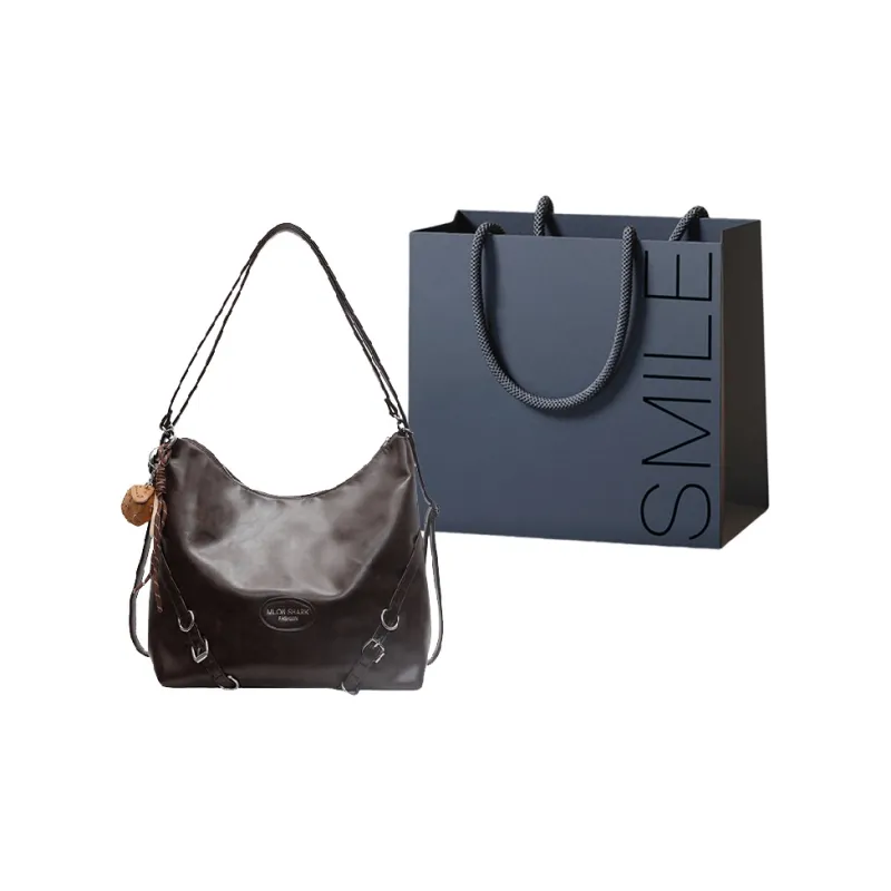 SWIMADE PU Double Shoulder Portable Crossbody Bag, Shoulder Bag Women's Black/Brown/Coffee-12