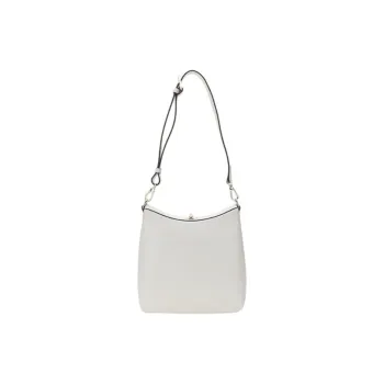 Furla Cow Leather Hobo Bag Shoulder Bag Medium Size Women's Marshmallow White