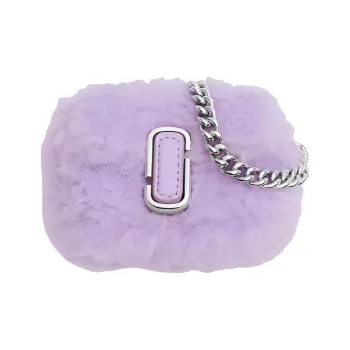 MARC JACOBS Teddy Velvet With Leather Trim Bag Accessories Women's Lilac