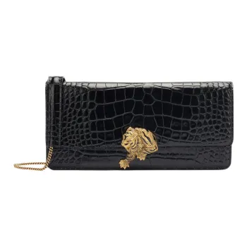 Roberto Cavalli Leather Clutch Women's Black