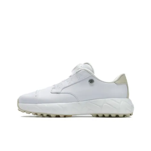 FILA Anti-Slip Wear-Resistant Low-Top Golf Shoes Women's White