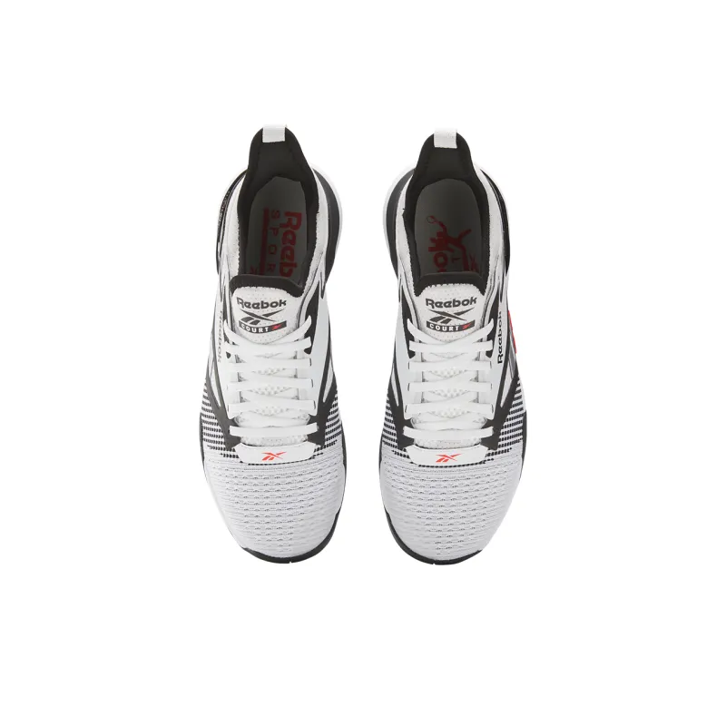 Reebok Nano Court Black White Energy Red-3