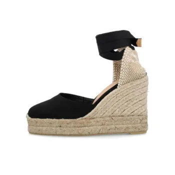 Castañer CARINA Wedge Heel High Heels 11.5cm Women's Black