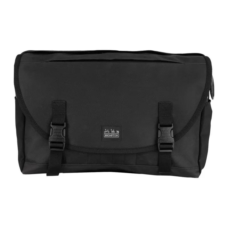 BROMPTON Polyester Messenger Bag Crossbody Bag Shoulder Bag Medium Size Men's Black-0