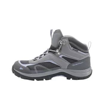 DECATHLON MH100 Cushioning High Top Hiking Shoes Women's Gray