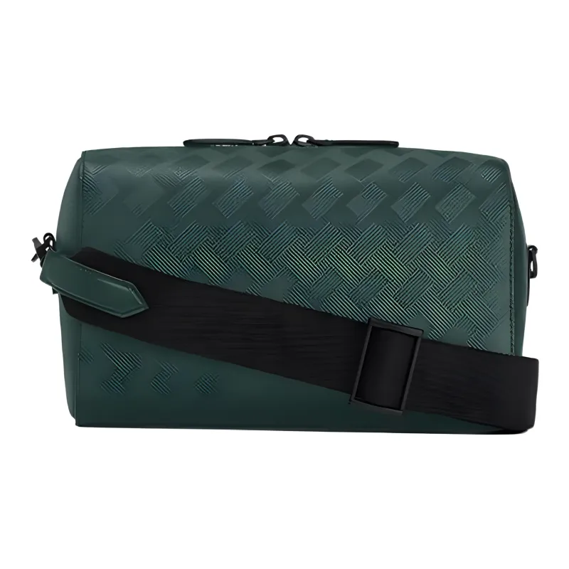 MONTBLANC Leather Mailbox Bag Clutch Toiletry Bag Shoulder Bag Crossbody Bag Men's British Green-2
