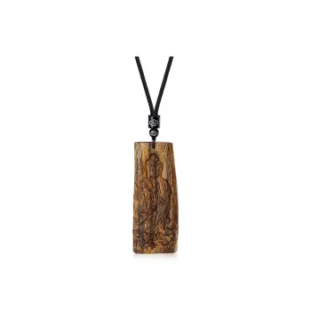 PUTUOSHANWENCHUANG Qinan Agarwood Necklaces Unisex
