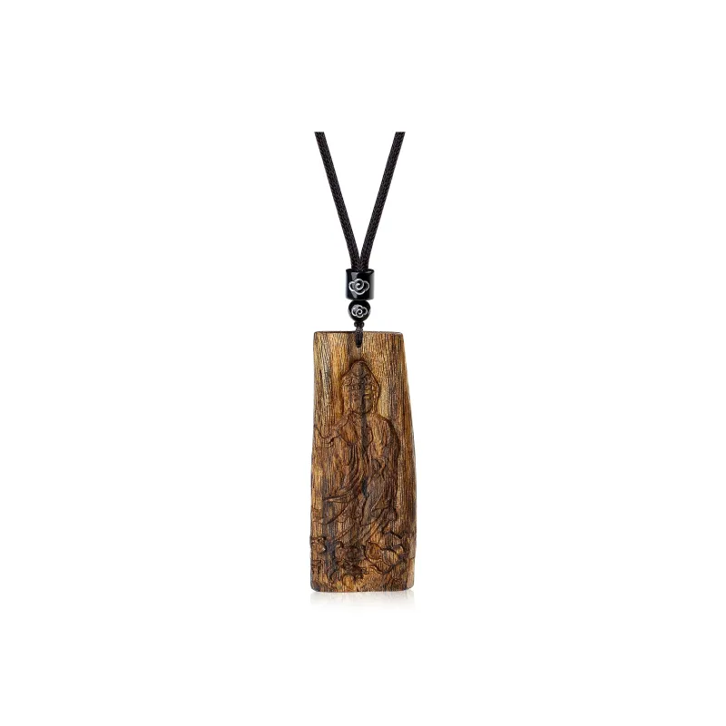 PUTUOSHANWENCHUANG Qinan Agarwood Necklaces Unisex-0