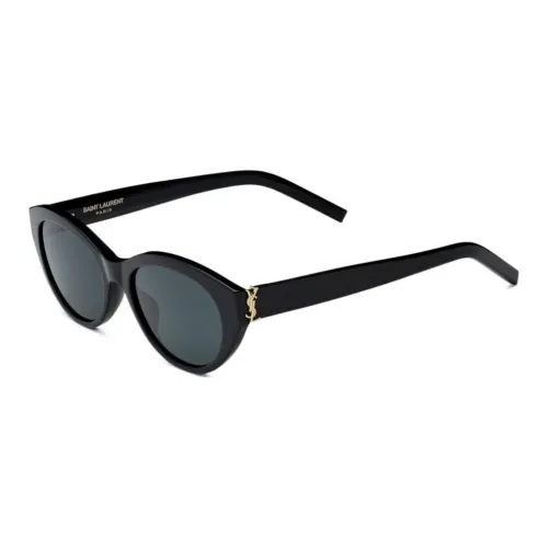 SAINT LAURENT Acetate Nylon Cat Eye Sunglasses Women's Black