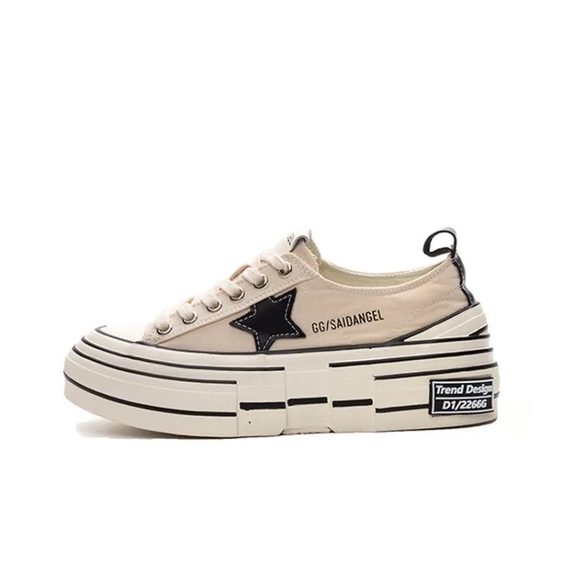 Ruomini Lightweight Height Increasing Low-Top Canvas Shoes Women's-6