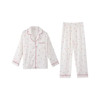 XIAFENYAN Pajama Set Women's White