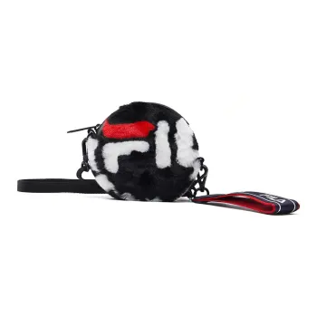 FILA Lambswool Velvet Clutch Wrist Bag Shoulder Bag Crossbody Bag Regular Women's Black
