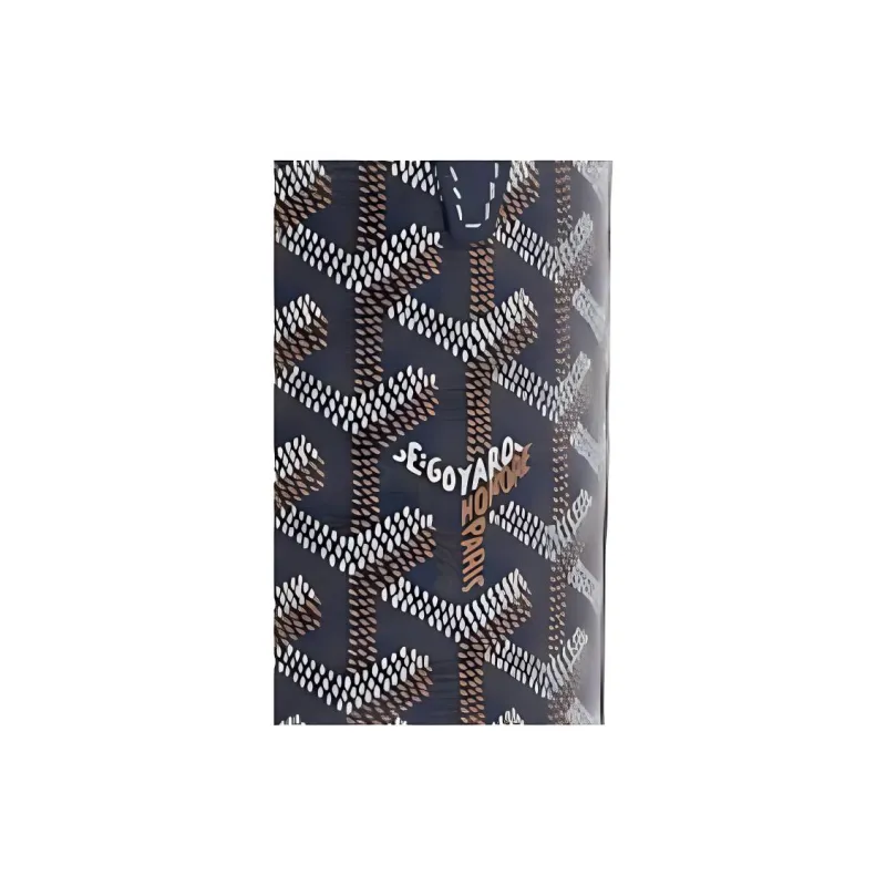 GOYARD YONNE Canvas With Leather Water Bottle Bag Shoulder Bag Crossbody Bag Medium Size Unisex Dark Blue-2