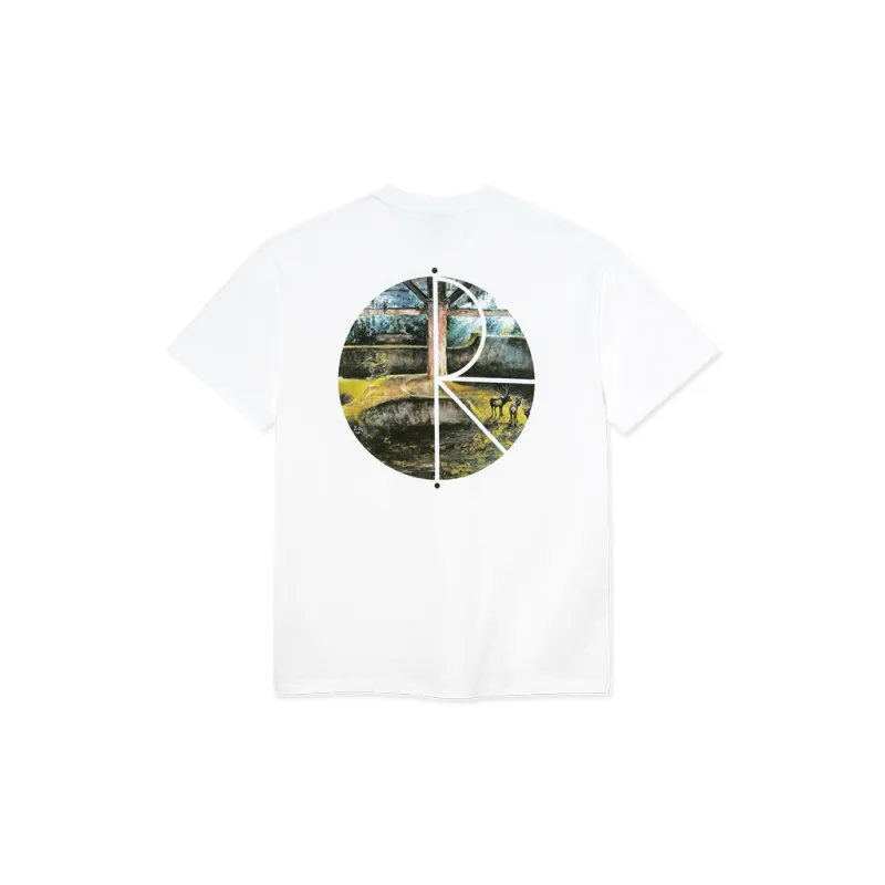 POLAR SKATE CO Fill Logo Burnside 2084 Tee T Shirt Unisex White-1