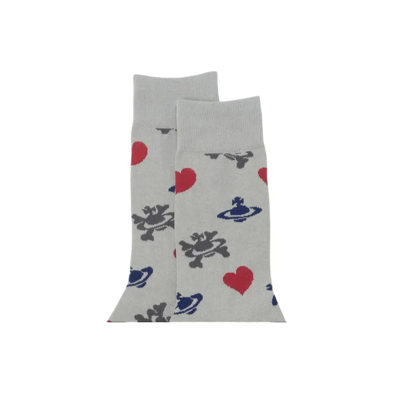 Vivienne Westwood Mid-Calf Socks Women's 1 Pack Gray-3