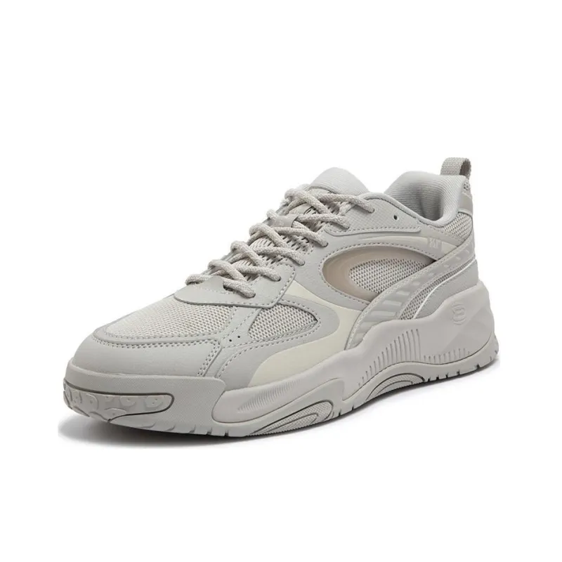 361° Breathable Cushioning Height Increasing Low Top Skateboard Shoes Men's Float Stone Color-1