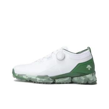 DESCENTE EAGLE FLEX Anti Slip Wear Resistant Low Top Golf Shoes Men's White Green