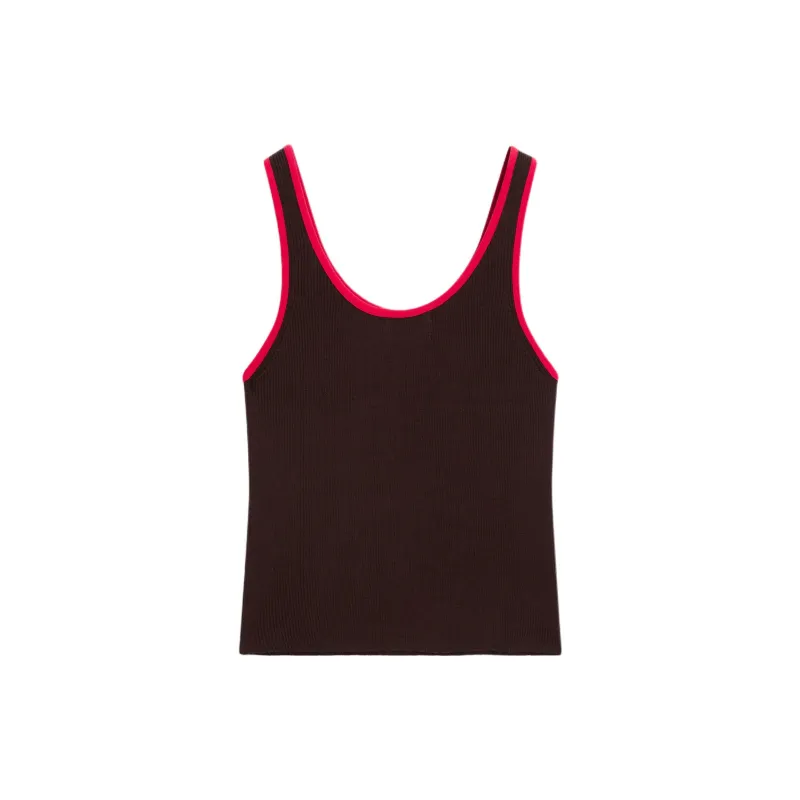 Massimo Dutti Tank Tops Women's Brown-1