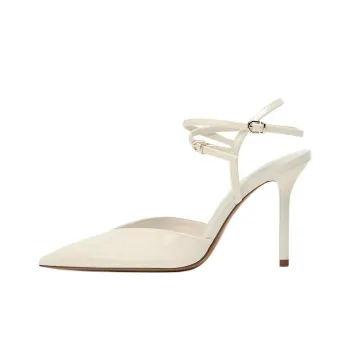 ZARA Slim Heel High Heels 10cm Women's White