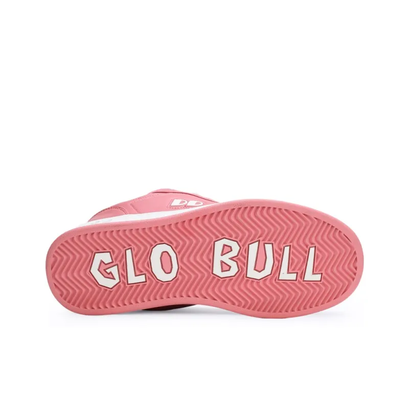 GLO BULL Skateboard Shoes Unisex Low Top Pink White-5