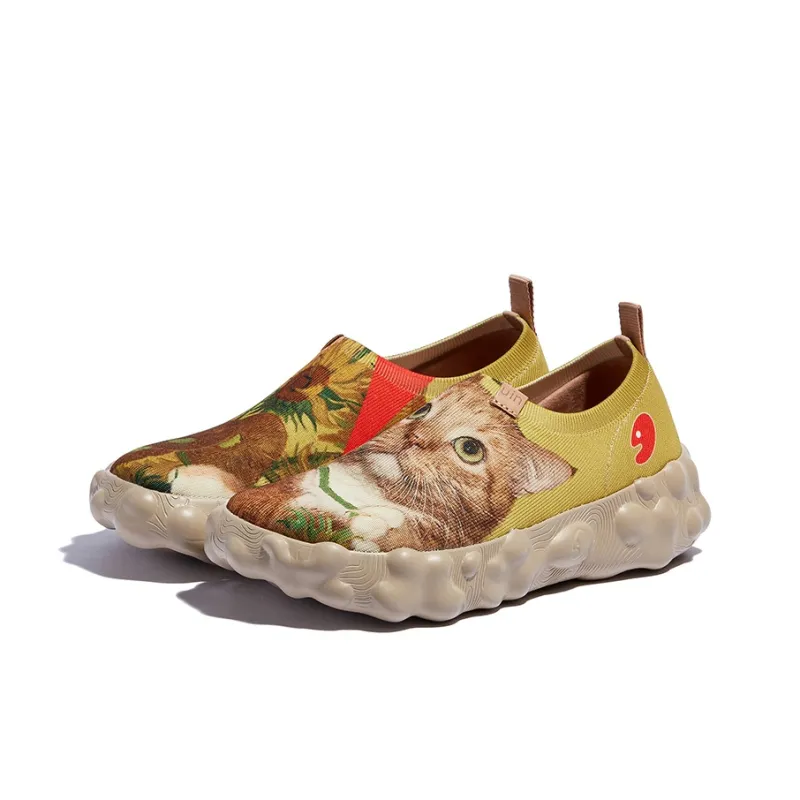 U.IN Painted Travel Shoes With Fat Cat Artistic Collaboration Collection Low-Top Casual Shoes Unisex-7