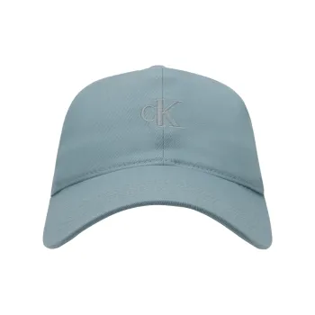 CALVIN KLEIN Cotton Baseball Caps Unisex Blue Gray