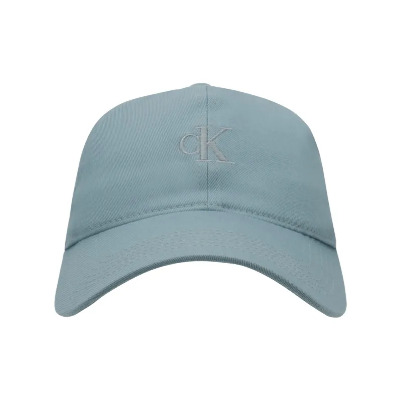 CALVIN KLEIN Cotton Baseball Caps Unisex Blue Gray-0