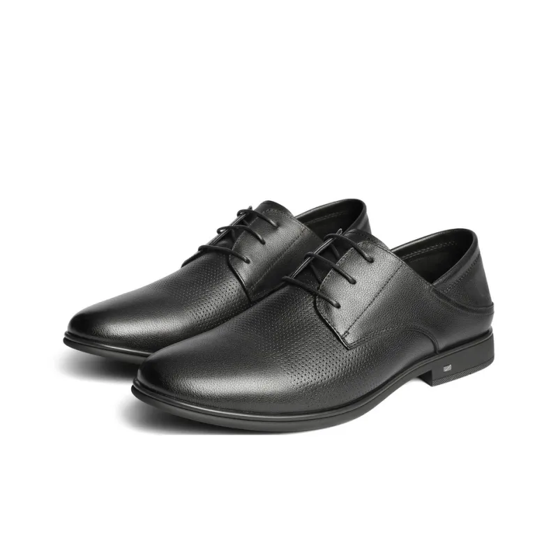 BELLE Dress Shoes Men Low Top Black-2