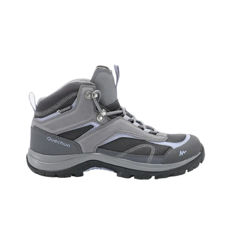 DECATHLON MH100 Cushioning High Top Hiking Shoes Women's Gray-1