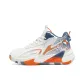 White Dark Blue Orange