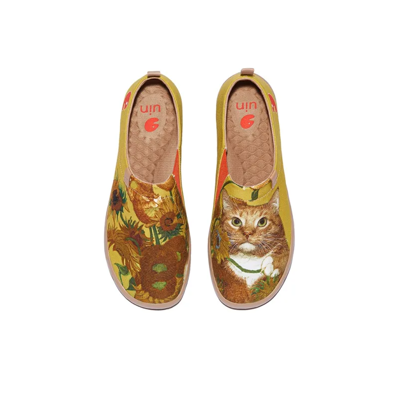U.IN Painted Travel Shoes With Fat Cat Artistic Collaboration Collection Low-Top Casual Shoes Unisex-3