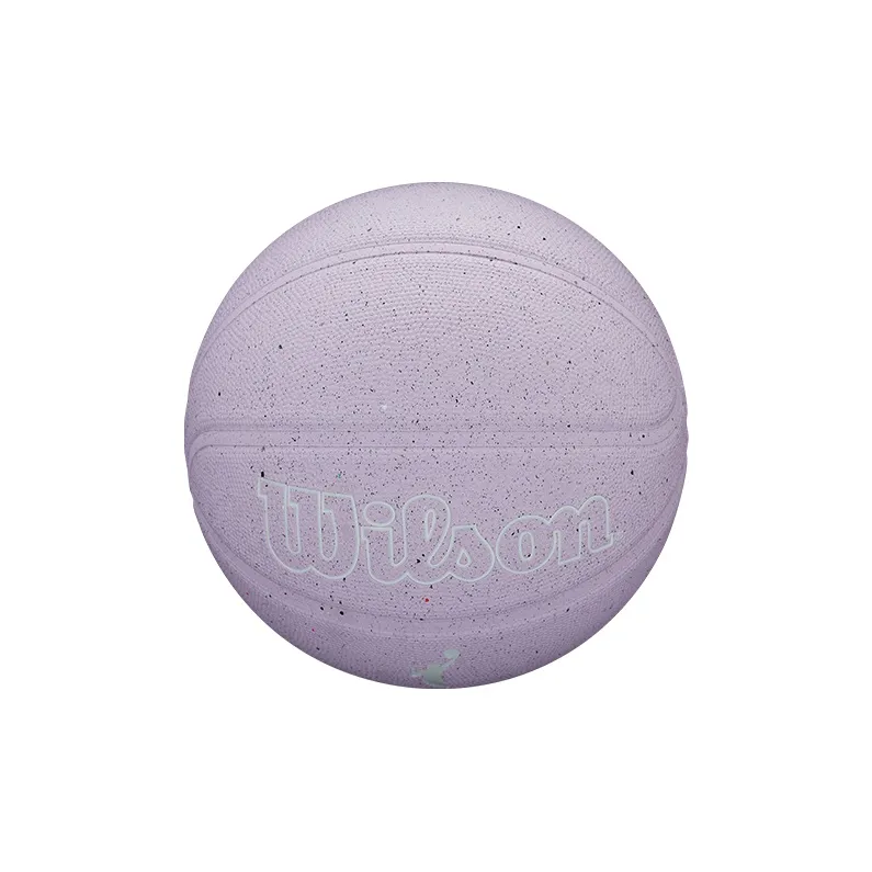 Wilson Rubber Basketball Light Purple Size 6 Ball Training Unisex-3