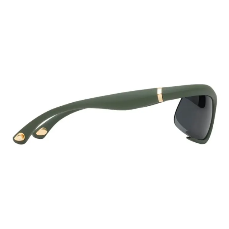 Burberry Nylon Metal Injection Molding Irregular Shape Sunglasses Women's Green-1