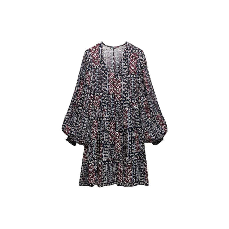 ZARA Long Sleeved Dresses Women's Multicolor-1