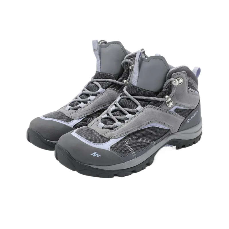 DECATHLON MH100 Cushioning High Top Hiking Shoes Women's Gray-2