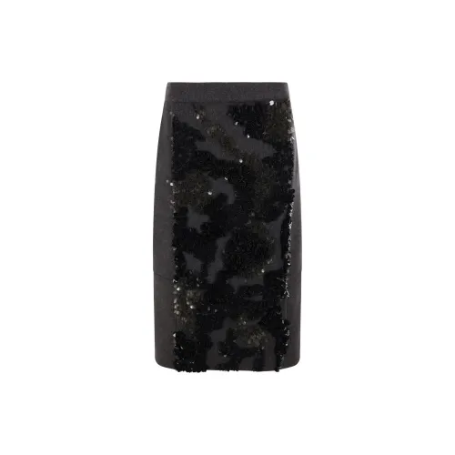 Plan C Sequin embellished Midi Skirt